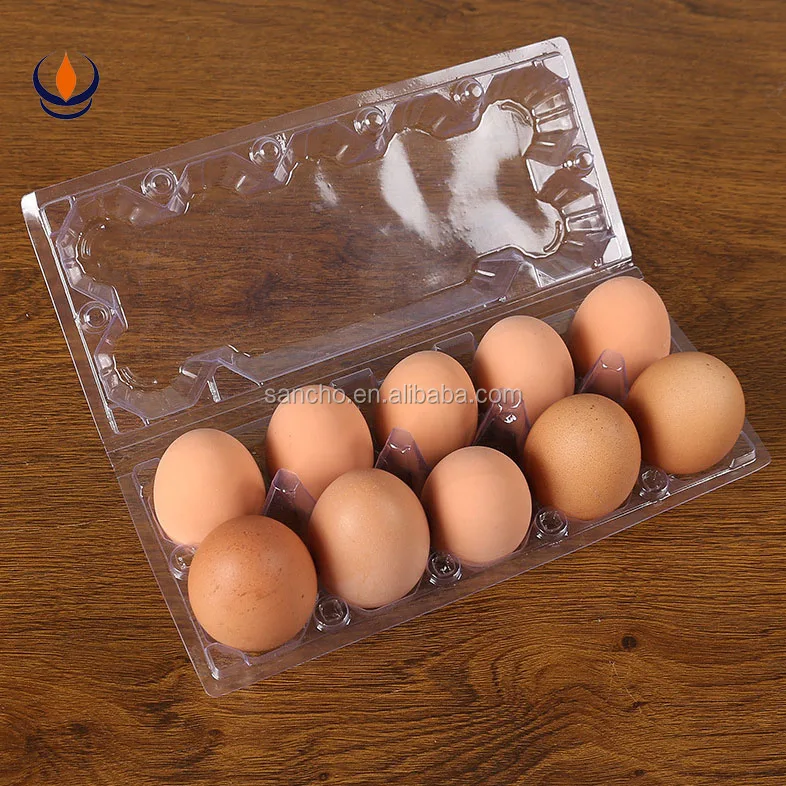 plastic egg packaging container