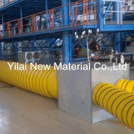 
14 inch diameter durable 0.35mm thickness pvc laminated fabric fire retardant flexible ventilation air duct 