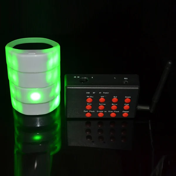 Concert RFID Tap Flash Light Radio Controlled LED Bracelet