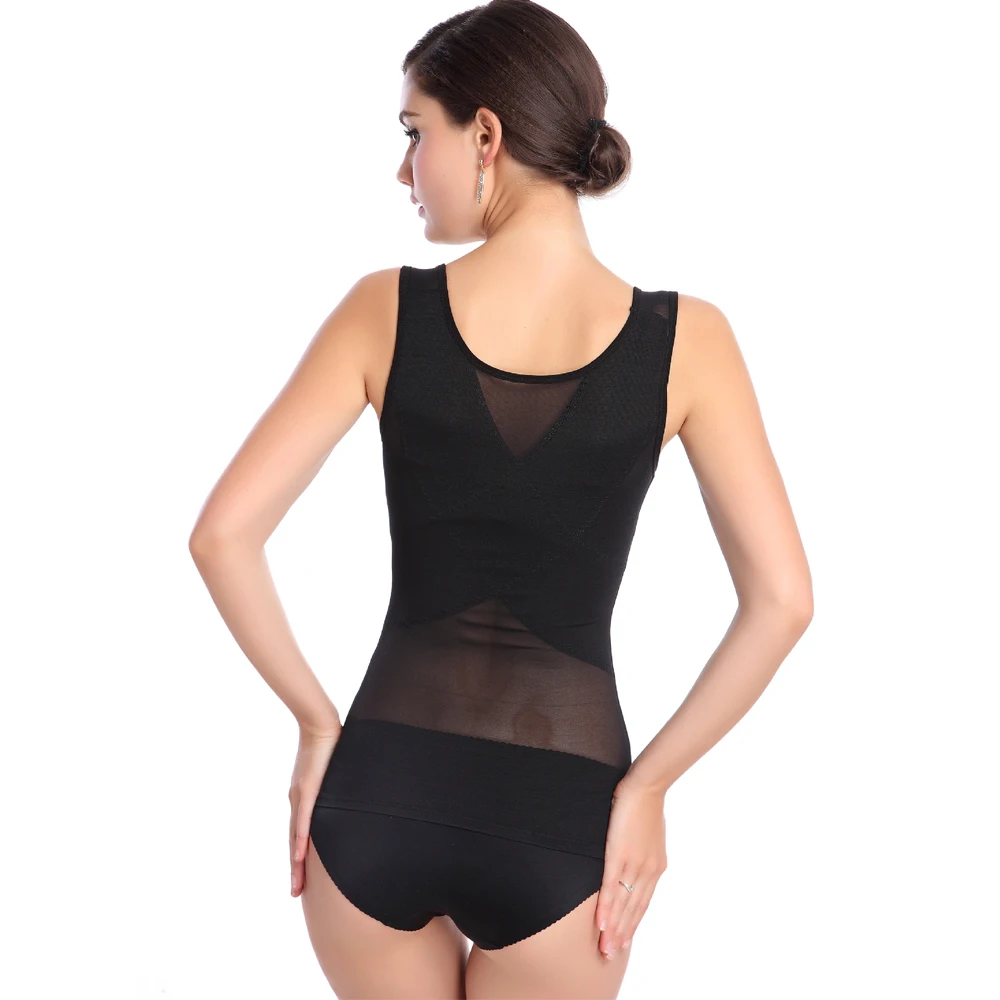 OEM Service Sexy Lace Control Brief Lift Up Breast Slimming Braless Camisole Tops