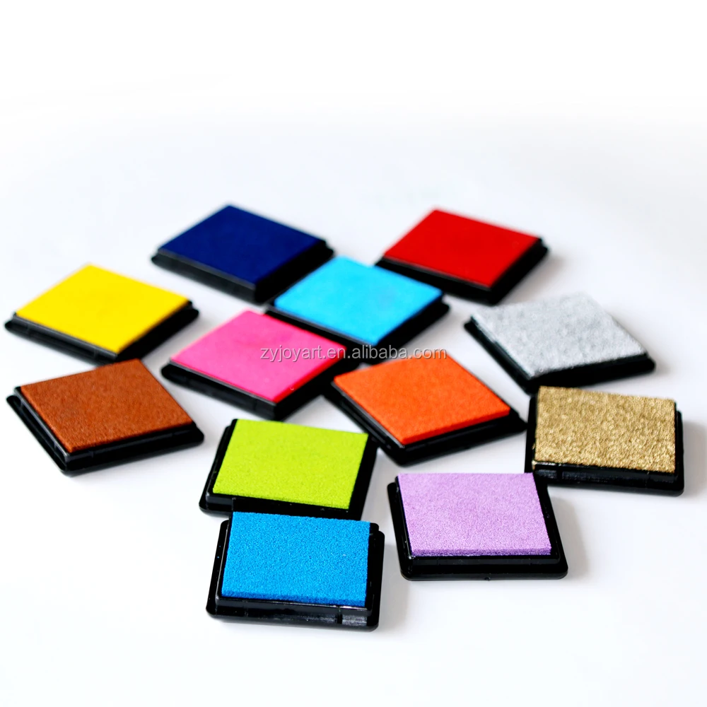 DIY fingerprint ink stamp pad non toxic 20 colors Kids art craft