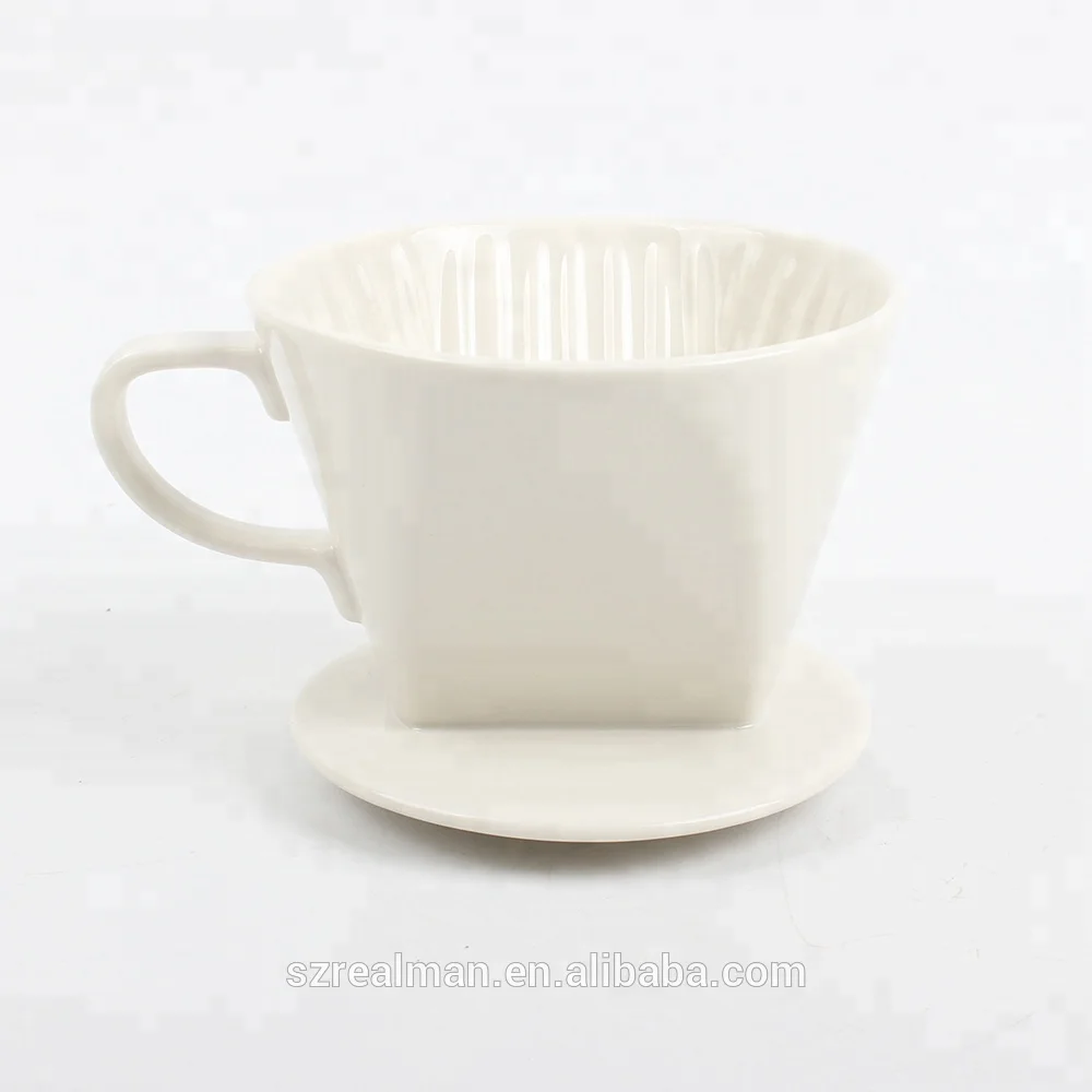 Ceramic Coffee Dripper / Drip Coffee Maker For Fresh Filter Coffee