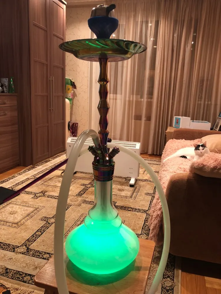 Under Vase 6inch Rechargeable Centerpieces Lights with Remote Multi-color Changing Hookah Lights for Wedding Party Christmas