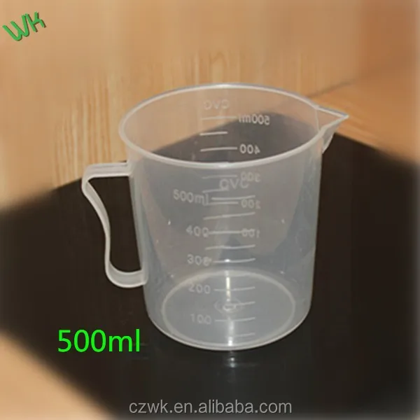 New products 1000ml plastic graduated container with comfortable handle Laboratory Plastic Beakers