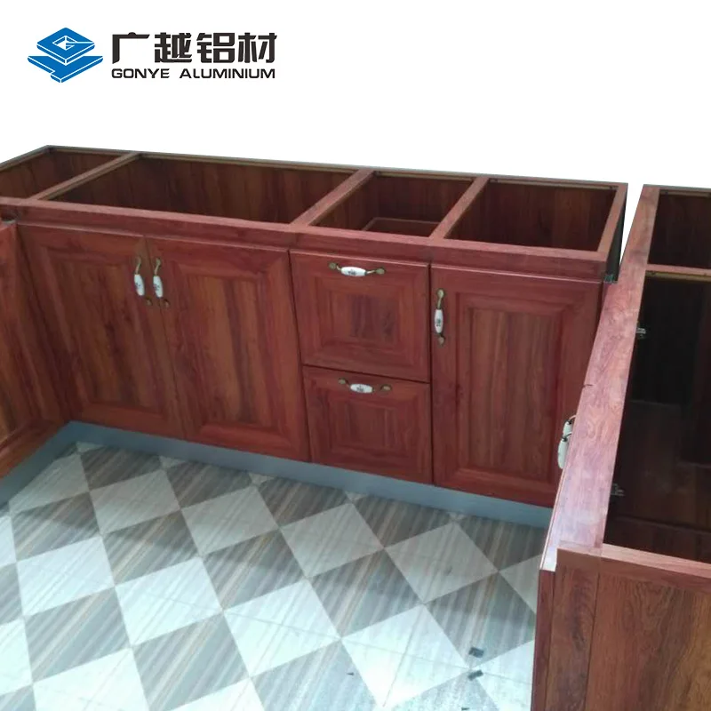 Furniture manufacturer of aluminum profile kitchen cabinet