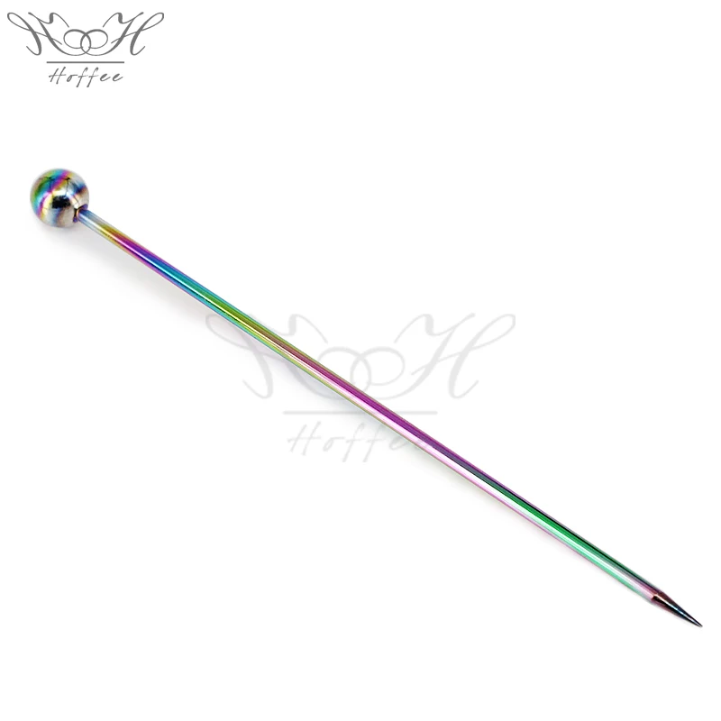 4.0'  Stainless Steel Cocktail Fruits Sticks Wine Mixing Sticks  With Balls