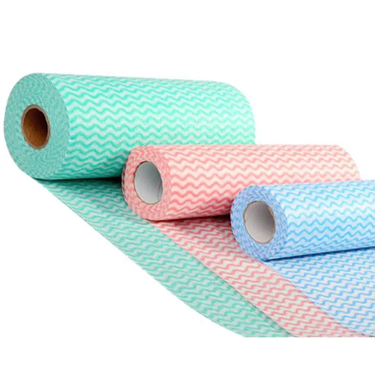 Golden Supplier customized printed cleaning cloth spunlace non-woven kitchen wipes