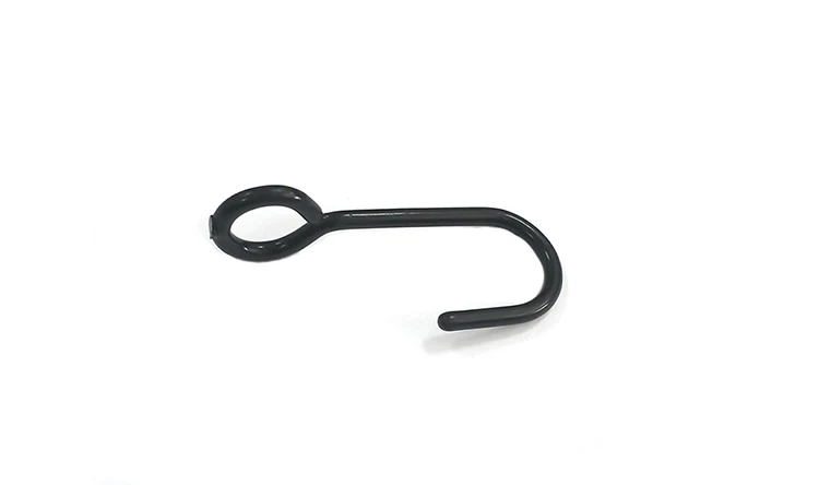 OEM Customized Black Metal Hanging Snap Wire Hook