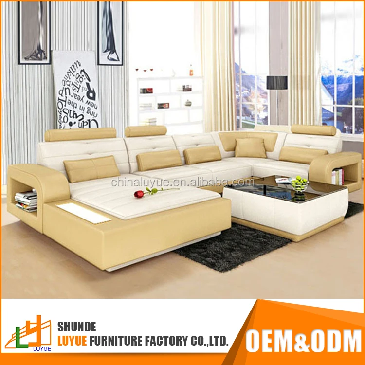 hot sale modern design sofa set luxury living room furniture Leather new model sofa sets pictures