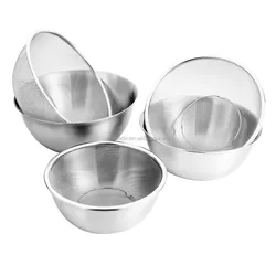 S/s миска для смешивания с сеткой дуршлаг набор