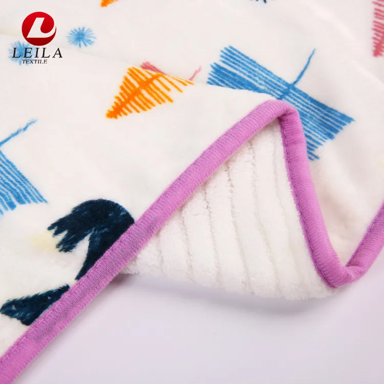 
cheap factory direct supply breathable mink children cartoon korean baby blanket 
