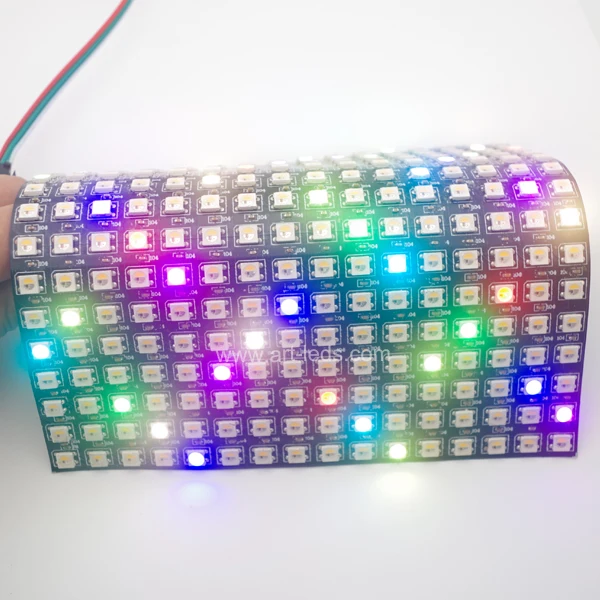 
Digital rgbw led display 8 x 32 apa102c ip65 matrix 