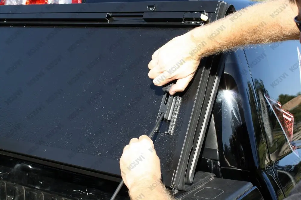 
VW amarok single cab hard tri fold tonneau pickup cover accessories 