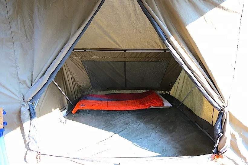 Quick setting OZ tent canvas safari tent