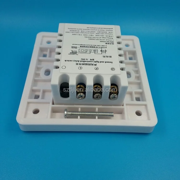Emergency fire protection function Sound and light-controlled energy-saving switch relay output Three line 86mm