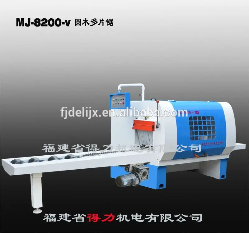 Deli magazine multi knife saw machine, MJ 8200