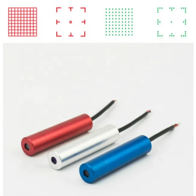 Круглый лазерный модуль DOE красный зеленый точечный 530 нм 635 650 850