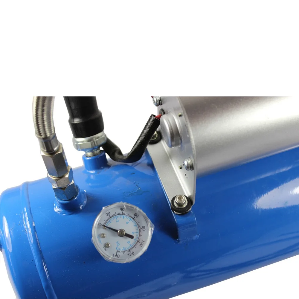 150PSI DC 12V AIR COMPRESSOR WITH 6 LITER TANK FOR TRAIN HORNS MOTORHOME TIRES