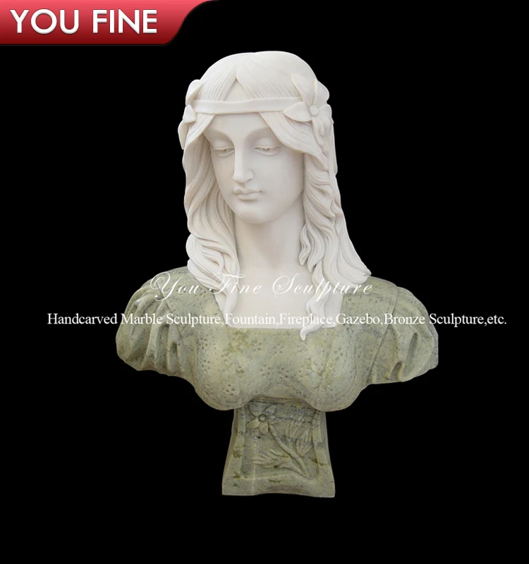 African negro bust stone statue