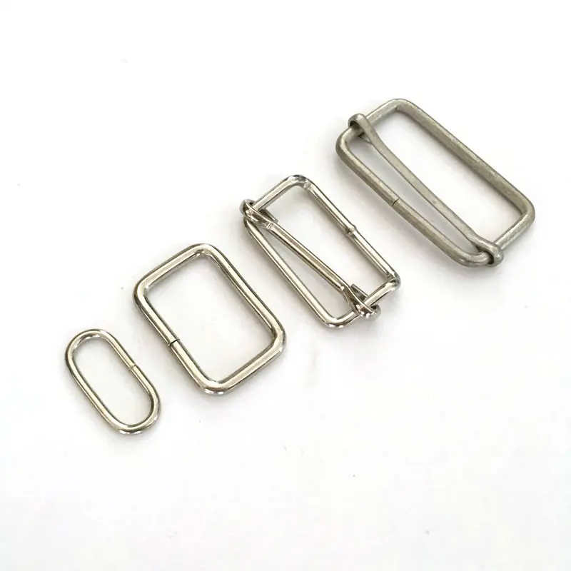 wholesale Metal D ring buckles Clasp DIY Leather Craft garment clothes Luggage belt buckle Rings