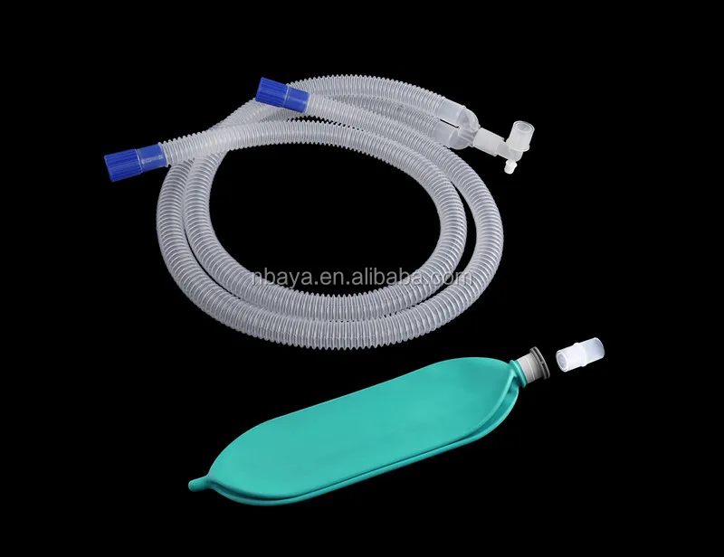 
adult disposable medical duo limb anesthesia breathing circuit corrugated tube 