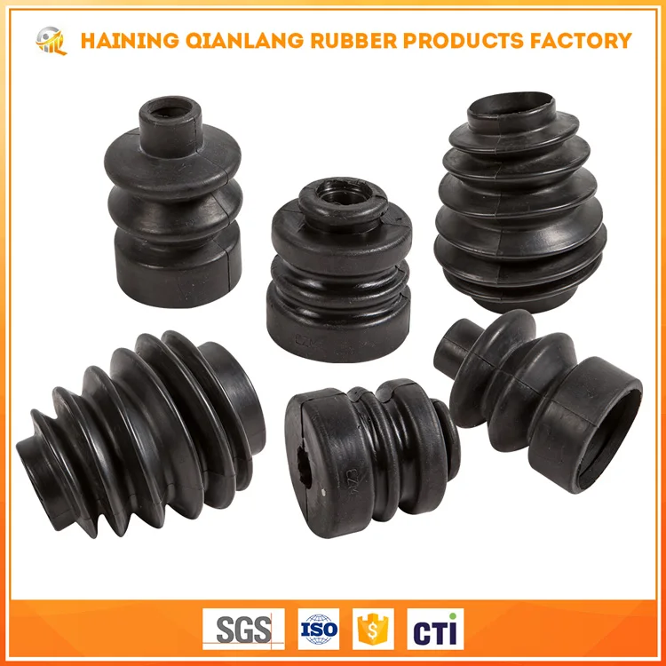 Haining High Precision Molded Black Hnbr Small Accordion Rubber Bellows