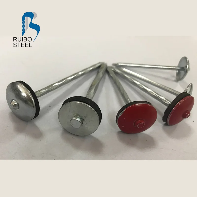 nail for roof with metal washer robber washer oofing nails coil