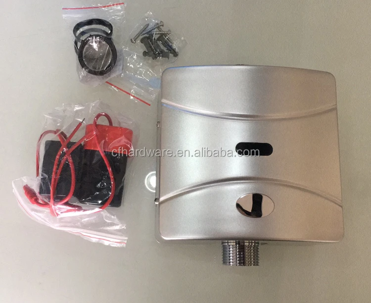 
Wall surface mounted sensor toilet flusher flush valve for public washroom 