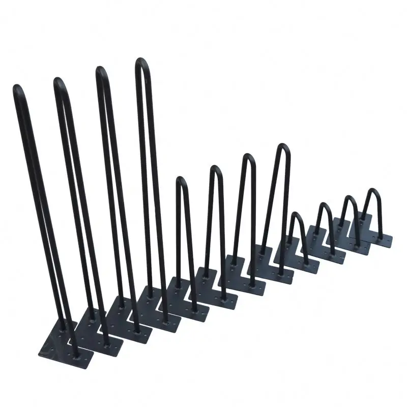 
wholesale custom metal folding table leg black metal hairpin table legs 