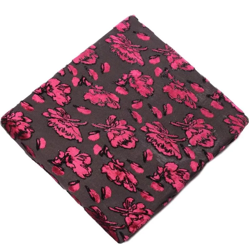 Hot selling Fabric supplier silk velvet burnout fabric