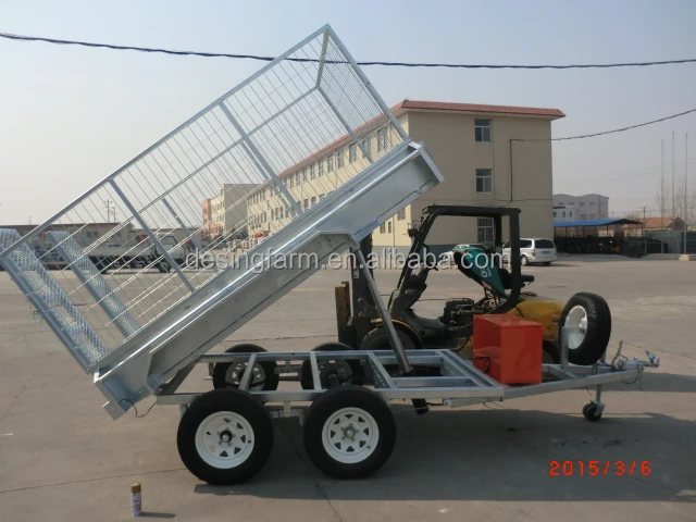 9*5 hydraulic tipping car trailer manufacturer for Australia and New Zealand