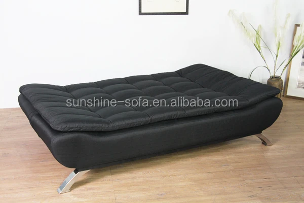 Elegant Fabric Double Cushions Modern Furniture Fabric Plat Pack Living Room Furniture Big Size Comfortable  3 eater Sofa Bed