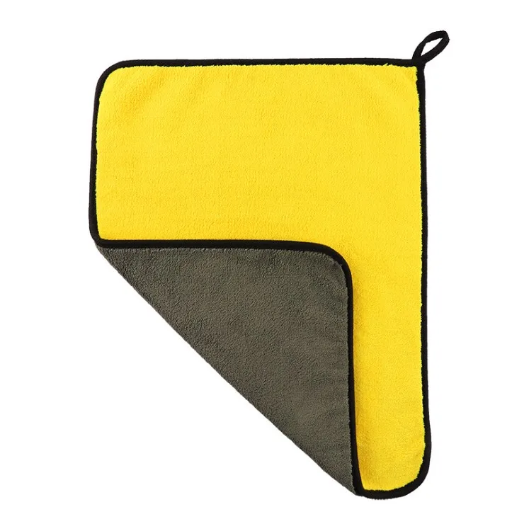 Plush Microfiber Polishing Towel Car wash towel thickening absorbing coral velvet scarf high-density car wash towel