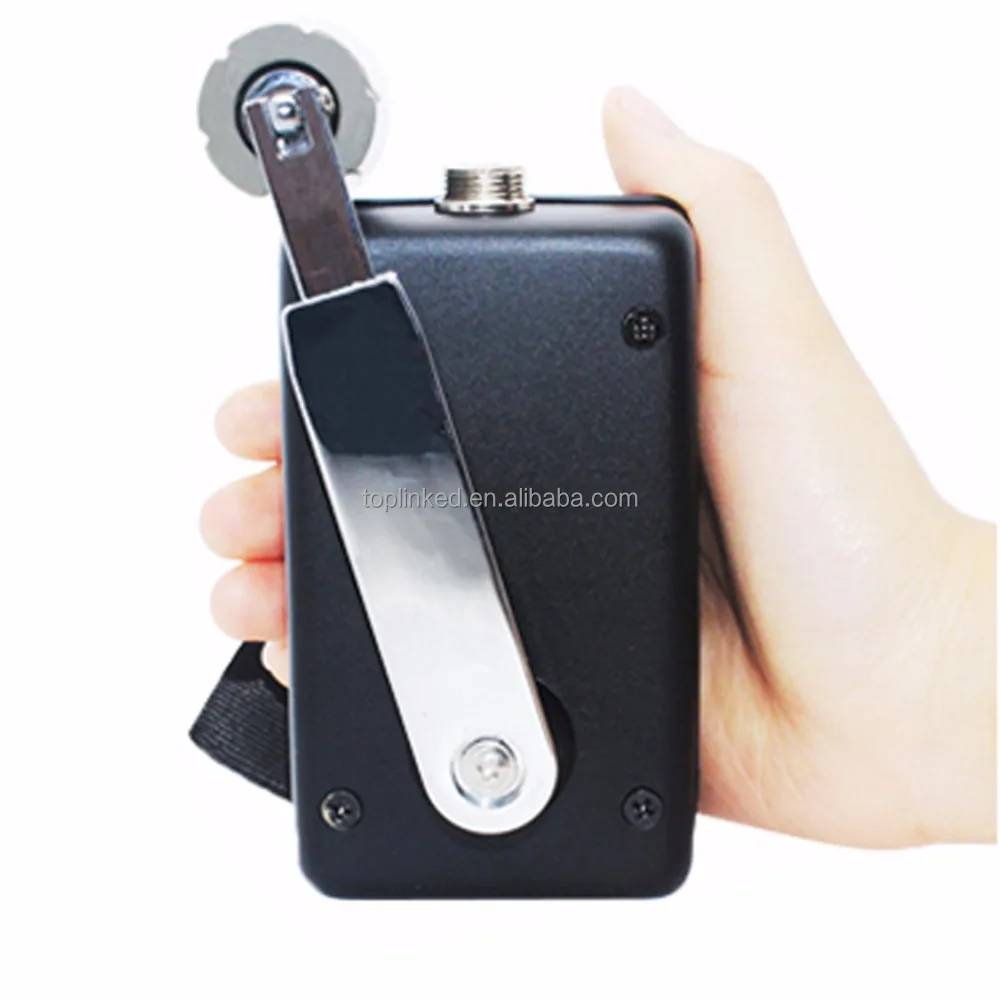 Portable Hand Crank Power Generator with Voltage Regulator Lightweight Easy-to-use Security Product