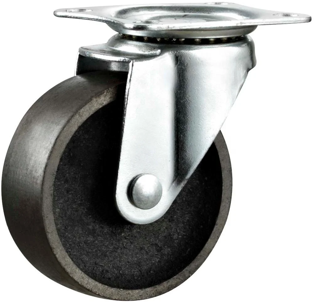 2 inch Cast Iron Metal Wheel Heavy Duty Swivel locking Caster Wheel for carts