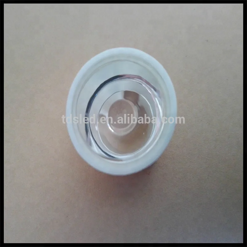 transparent 90 / 120 degree 20mm cob led dome lens with screw holder