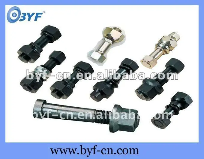 BYF semi trailer wheel bolt and nut for trailer