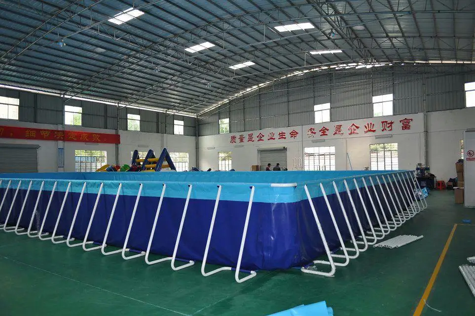 Commercial  PVC rectangular ultra frame swimming pool above ground pool