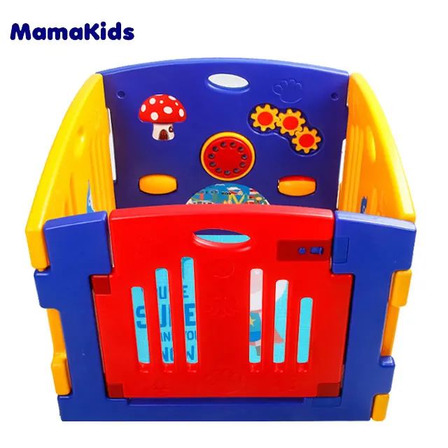 Plastic large baby playpen portable kids fence bebe play yard