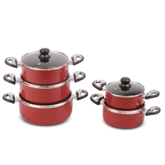 
Non stick Bakelite soft handle dutch oven cookware kitchenware set 