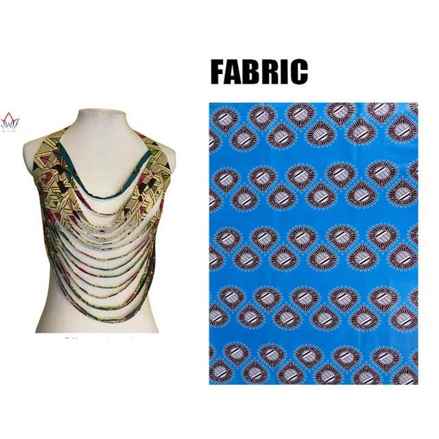 BRW 2019 африканские ожерелья из Анкары вощеная ткань красочное ожерелье шаль африканская Анкара Ручная работа ожерелье этнические ювелирные изделия WYB13