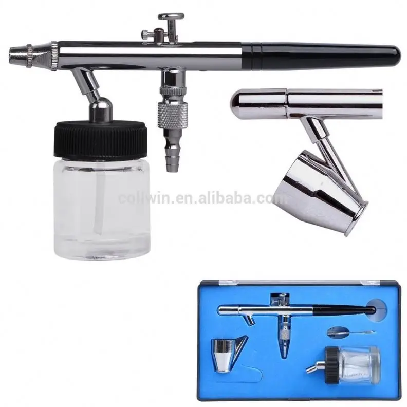 3 Airbrush Compressor Kit Dual Action Spray Air Brush Set Tattoo Nail Art
