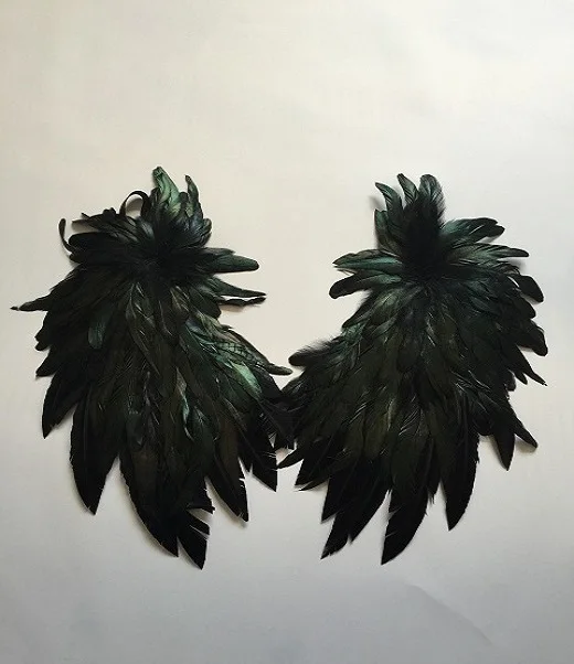 Dark Blue Large Angel Feather Wings