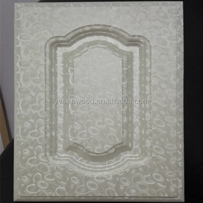 high gloss PVC wrapped PVC cabinet door for kitchen bathroom