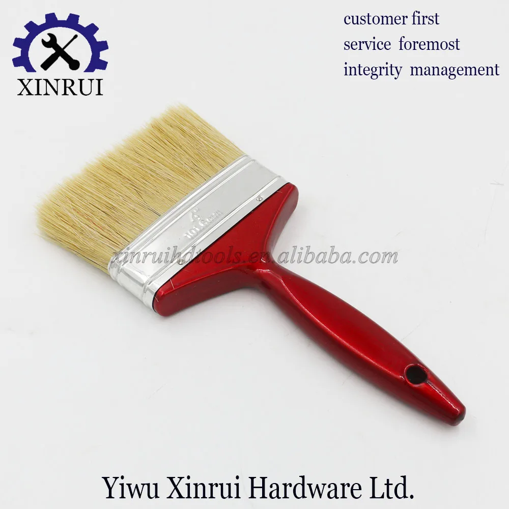 Red Wooden Handle Bristle Paint Brush