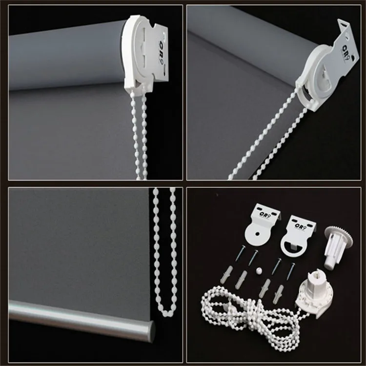 fire proof  polyester fabric manual  roller window blinds