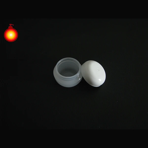 3ml-10ml colorful empty ball shape small sample container plastic cosmetic jar sample packaging