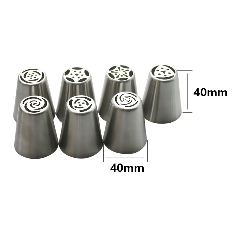 Pastry Nozzles And Coupler Icing Piping Tips Sets Stainless Steel Rose Cream Bakeware Cupcake Cake Decorating