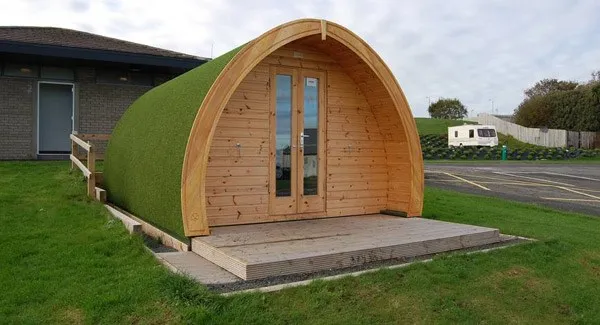 Cheap prefab wooden camping pods