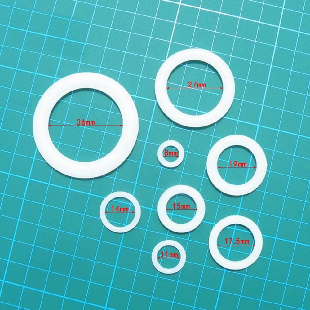 SKC Plastic Fabric Rings Eyelet White Hook Bag Circle Plastic O Ring for Crochet Hook